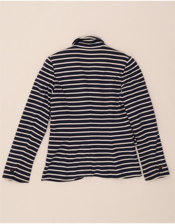 Joules Chaqueta tipo blazer con 1 botón para mujer UK 6 XS Poliéster a rayas azul marino