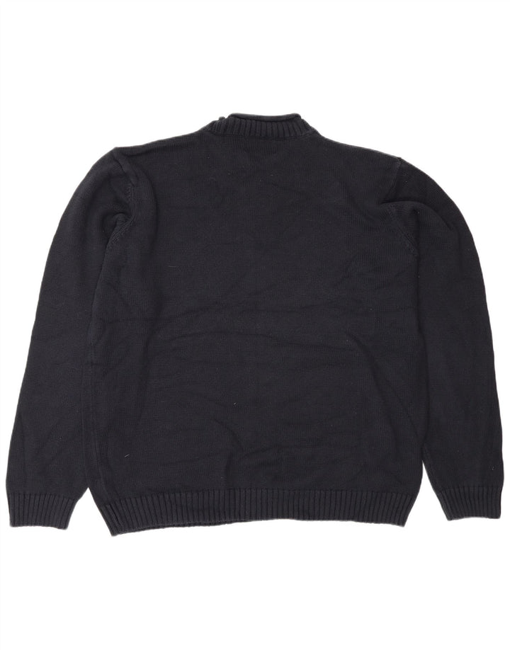 Marks & Spencer Suéter azul marino con cuello de tortuga Harbor para hombre 2XL Azul marino