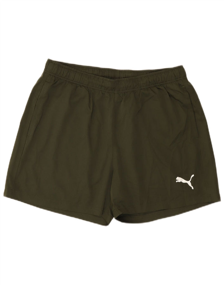 PUMA Pantalones cortos deportivos para hombre XL Caqui Poliéster