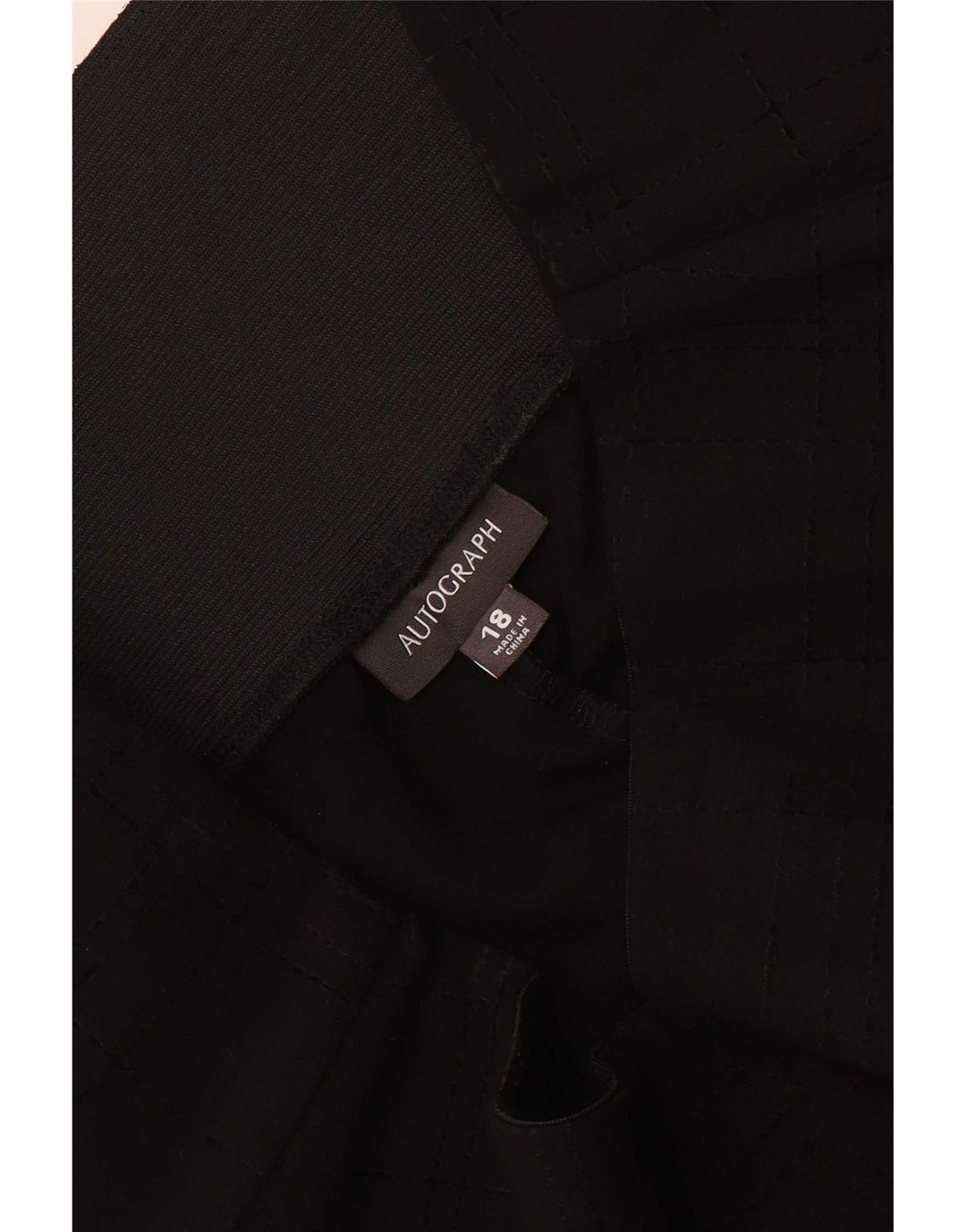 Marks & Spencer Leggings cortos autografiados para mujer UK 40 XL Black Check