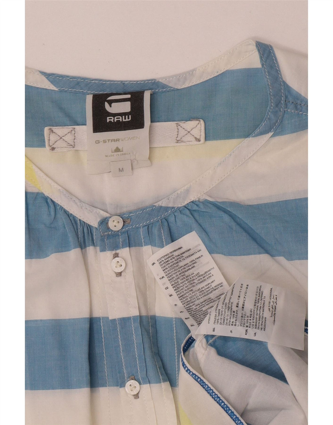 Camisa transparente para mujer G-Star UK 44 Mediana Rayas multicolores