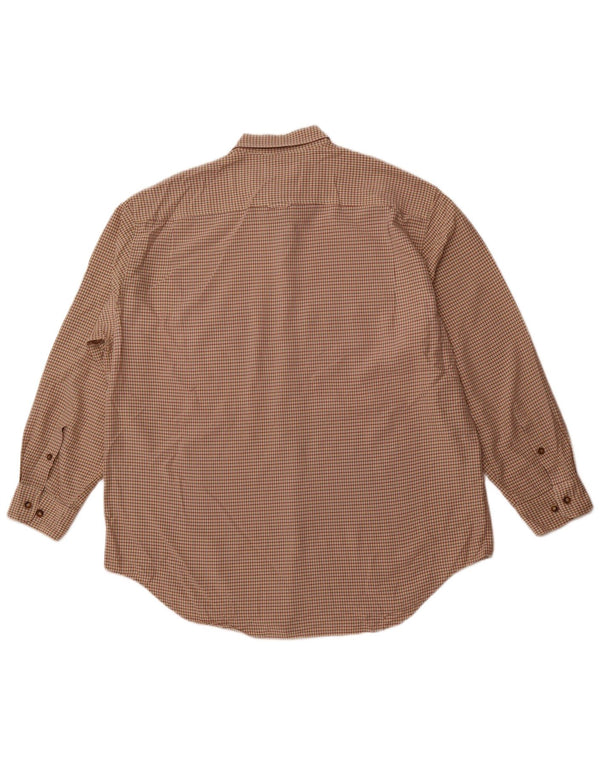 Camisa Orvis Hombre XL Cuadros Beige