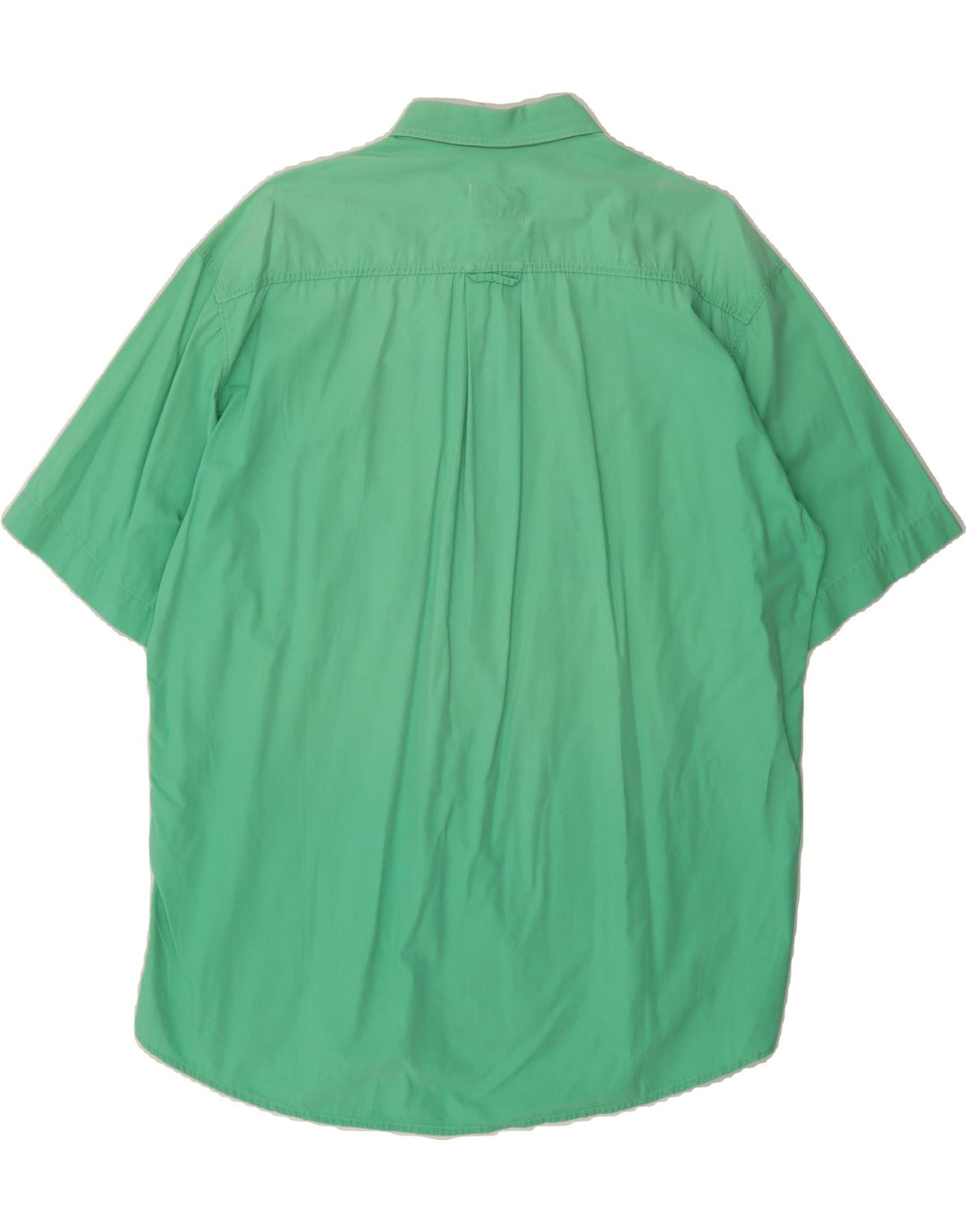 LEVI'S Mens Short Sleeve Shirt XL Green Cotton Vintage Levi's and Second-Hand Levi's from Messina Hembry 