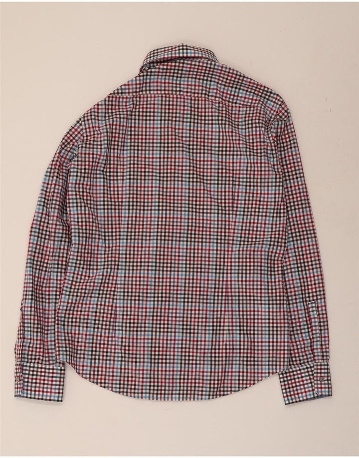 HUGO BOSS Camisa slim fit de hombre de algodón a cuadros multicolor mediano