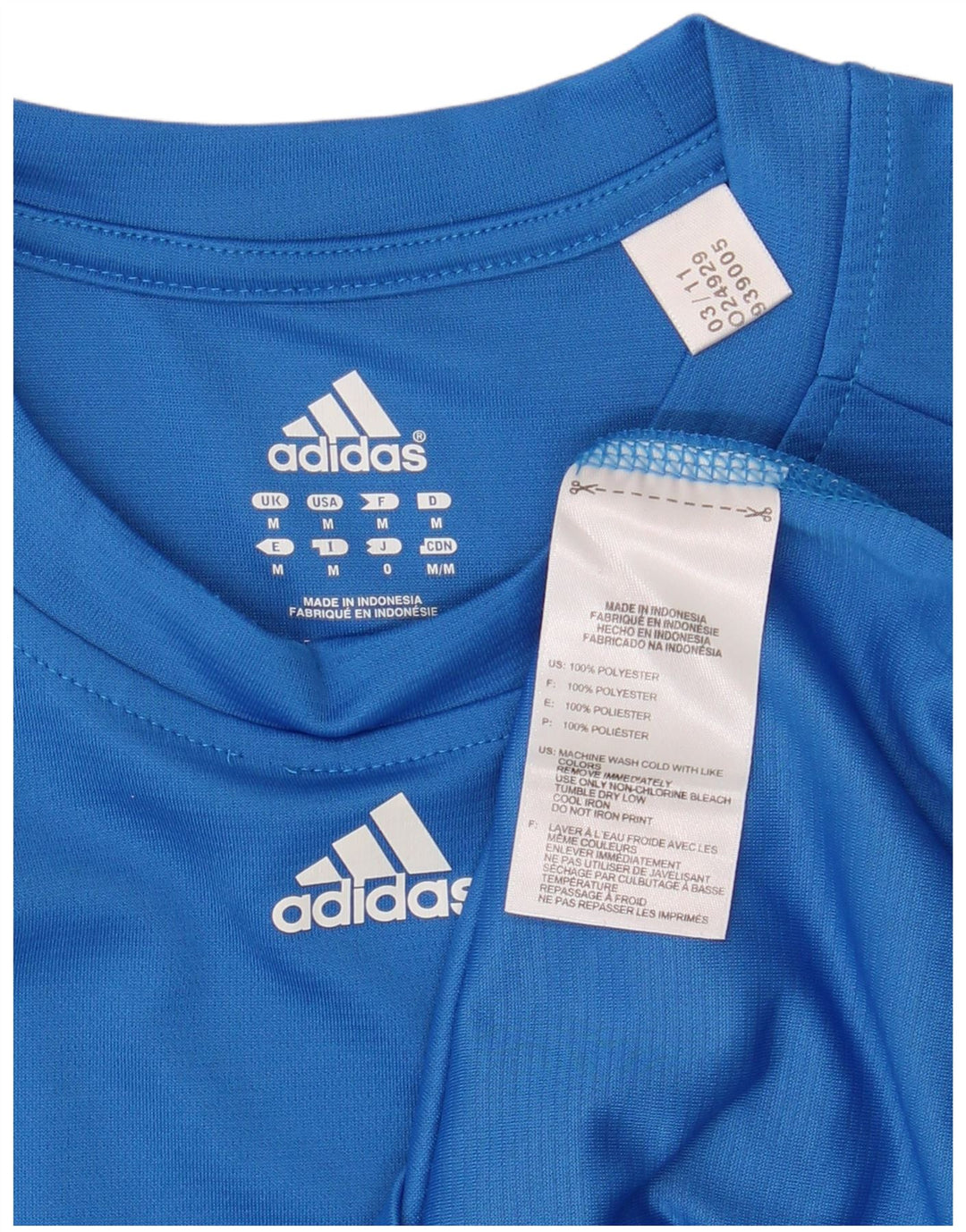 Camiseta ADIDAS Hombre Top Azul Medio Poliéster