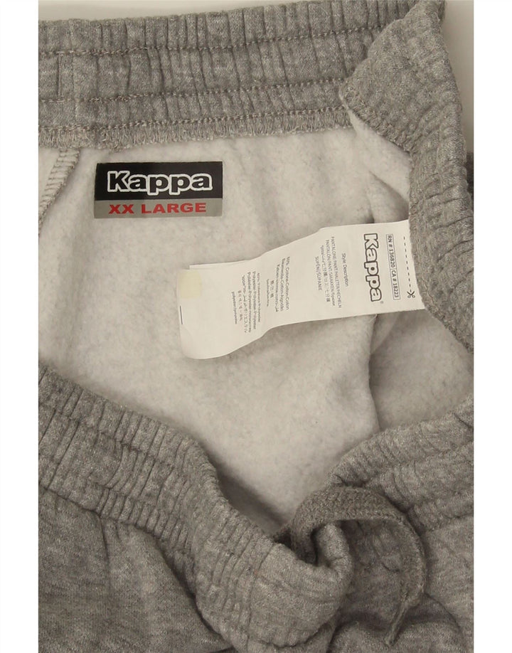 Kappa Pantalón De Chándal Hombre 2XL Algodón Moteado Gris