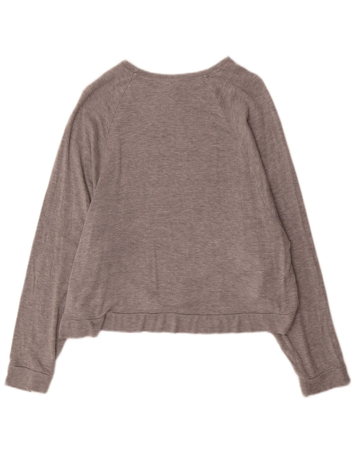Topshop - Sudadera extragrande para mujer, talla 40, viscosa gris medio