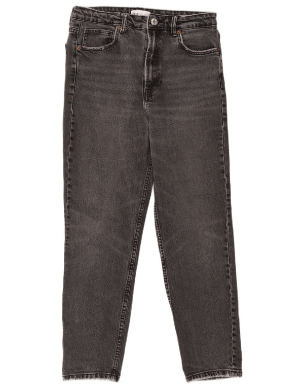 Zara Jeans Cónicos Para Mujer EU 40 Medium W30 L26 Gris