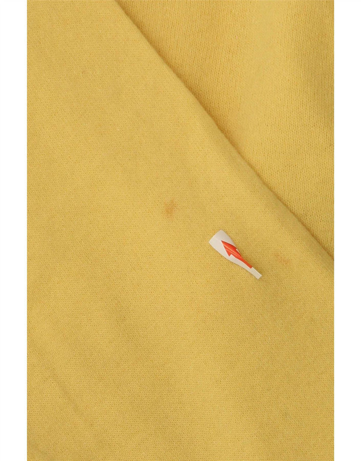 Benetton Jersey Con Cuello En V IT 52 Large Lana Amarilla Hombre