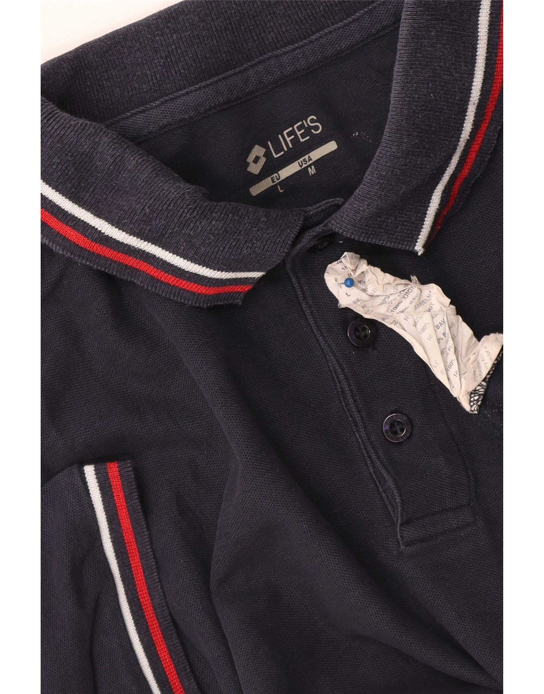 Polo Lotto Hombre Algodón Azul Marino Medio