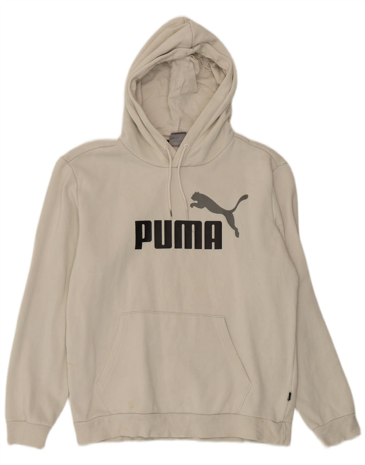 Puma Hombre Sudadera Con Capucha Gráfica Jersey De Algodón Beige Medio