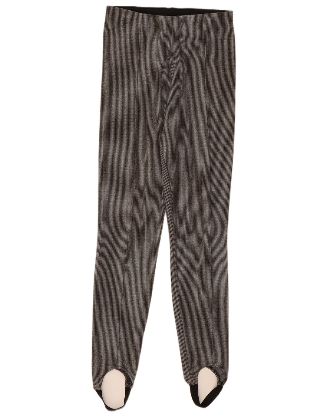 Zara Mujer Pantalón Casual Estribo UK 42 Medium Grey Houndstooth