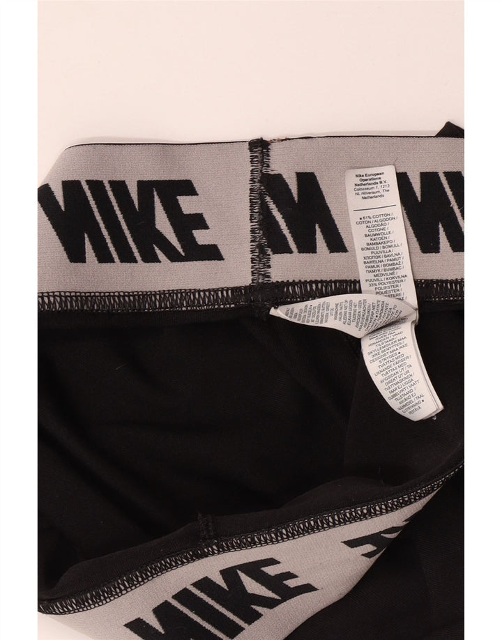 NIKE Leggings gráficos para mujer UK 40 Mediano Algodón negro
