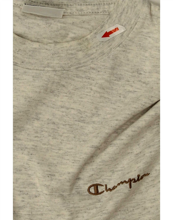 Champion Camiseta para hombre Top grande gris moteado