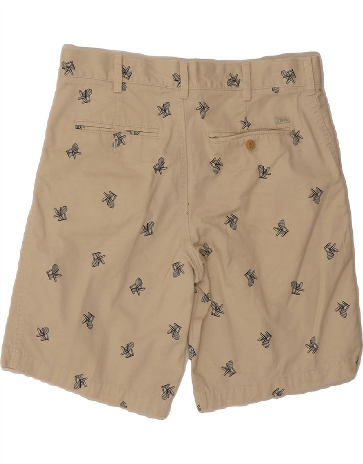 IZOD Mens Chino Shorts W33 Medium Beige Floral Cotton Vintage Izod and Second-Hand Izod from Messina Hembry 