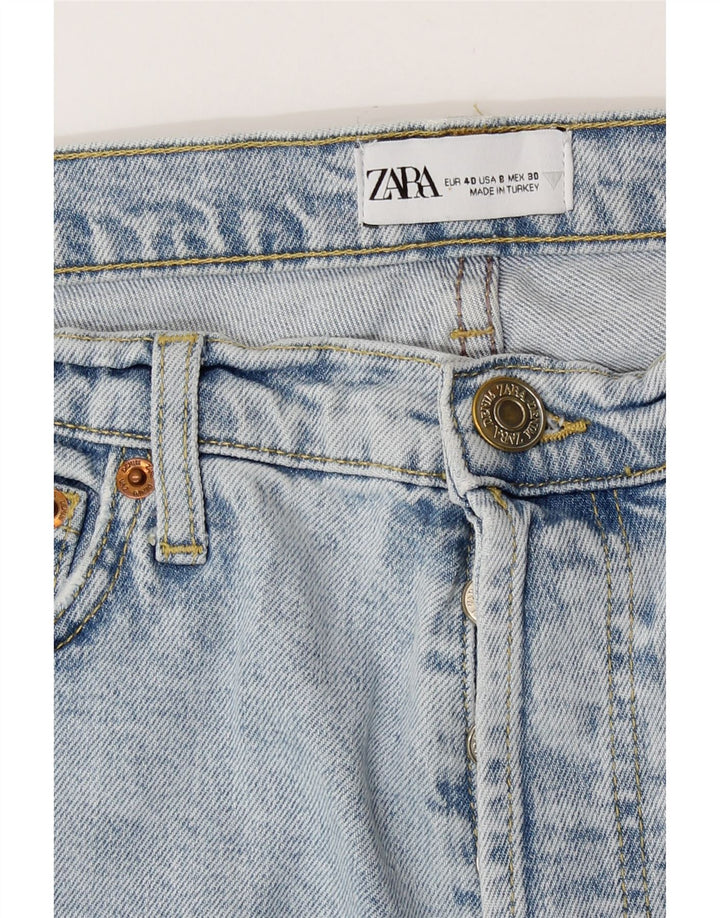 Zara Jeans Rectos Mujer EU 40 Medium W30 L26 Azul