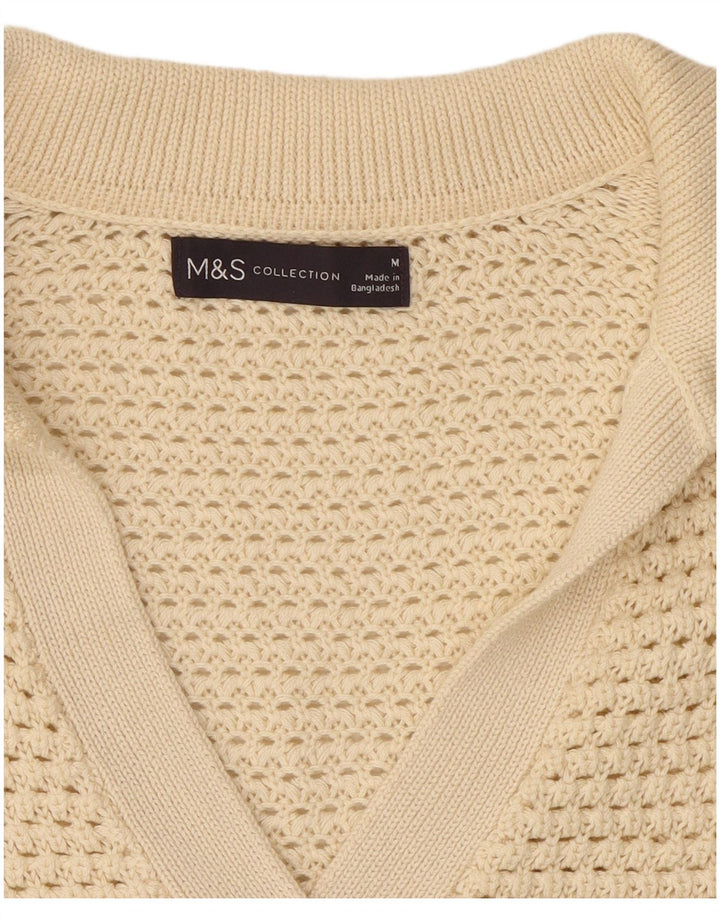 Marks & Spencer Suéter tipo jersey de manga corta con cuello tipo polo para mujer UK 44 Medium B