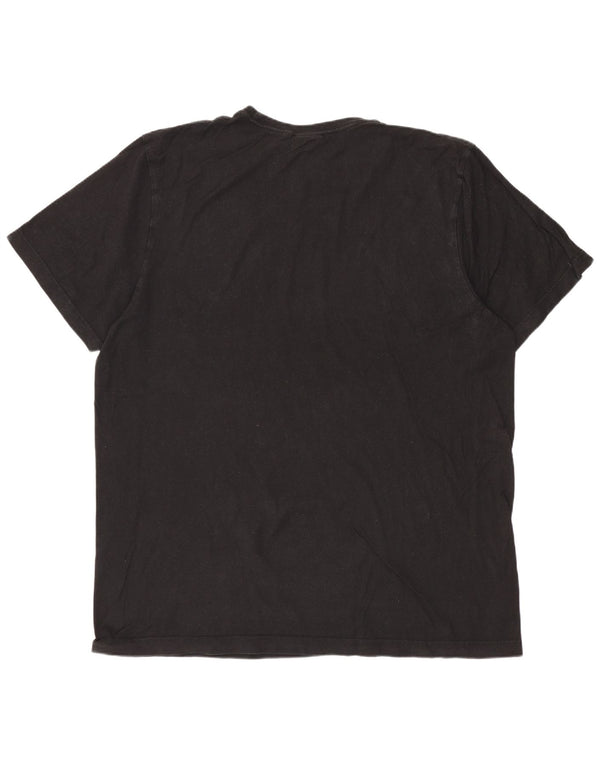 ADIDAS Camiseta gráfica para hombre Top 2XL Algodón negro