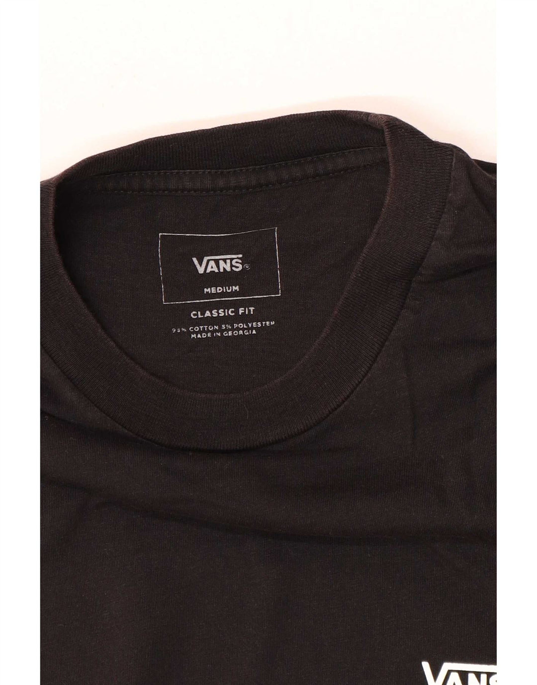 Camiseta Vans Classic Fit Top Medium Black Colorblock