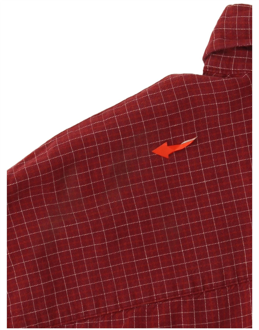 J. CREW Camisa de franela para hombre Algodón a cuadros burdeos medio
