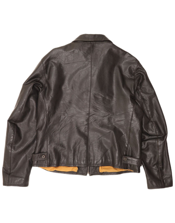 Protagonist Chaqueta de cuero para hombre UK 40 Large Black