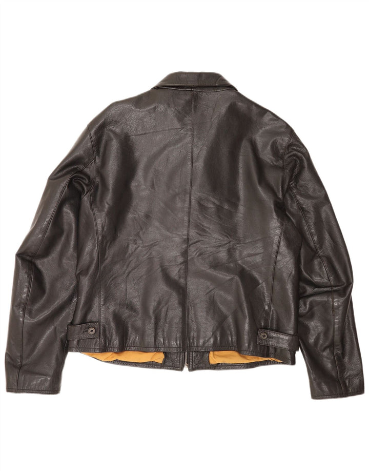 Protagonist Chaqueta de cuero para hombre UK 40 Large Black