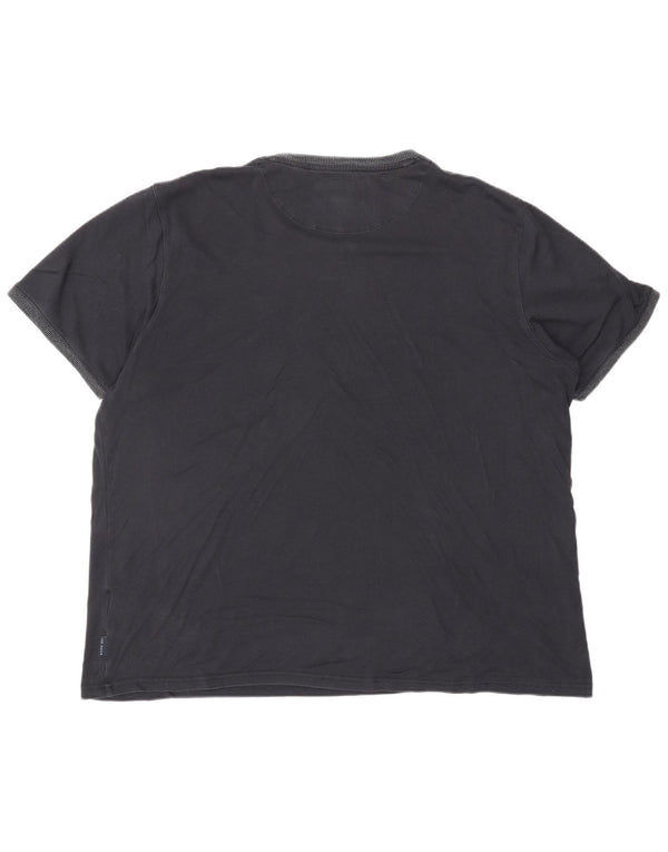 TED BAKER Camiseta para hombre Top 2XL Azul marino Algodón