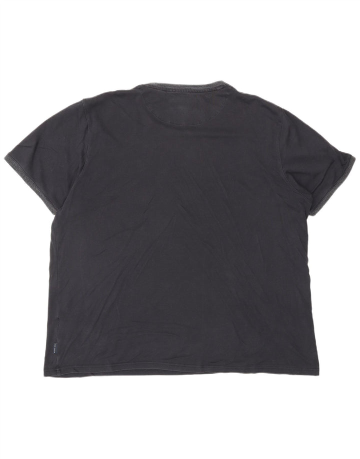 TED BAKER Camiseta para hombre Top 2XL Azul marino Algodón