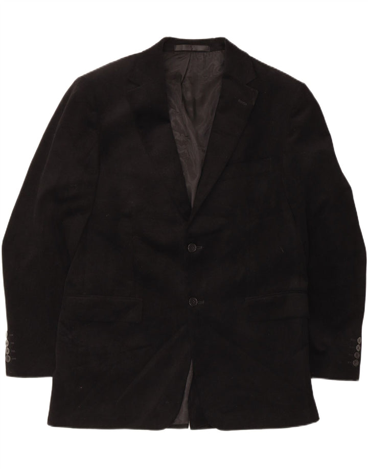 Marks & Spencer Chaqueta tipo blazer de terciopelo con 2 botones para hombre UK 40 Medium Black