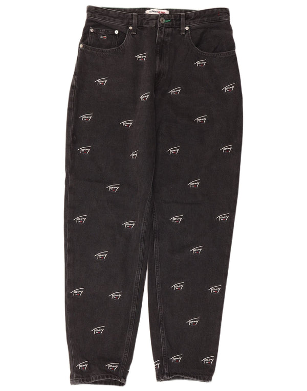 Tommy Hilfiger Jeans Cónicos De Talle Alto Con Gráfico Mom Para Mujer W30 L28 Negro
