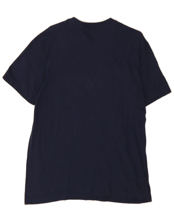 NIKE Mens Graphic T-Shirt Top Medium Navy Blue