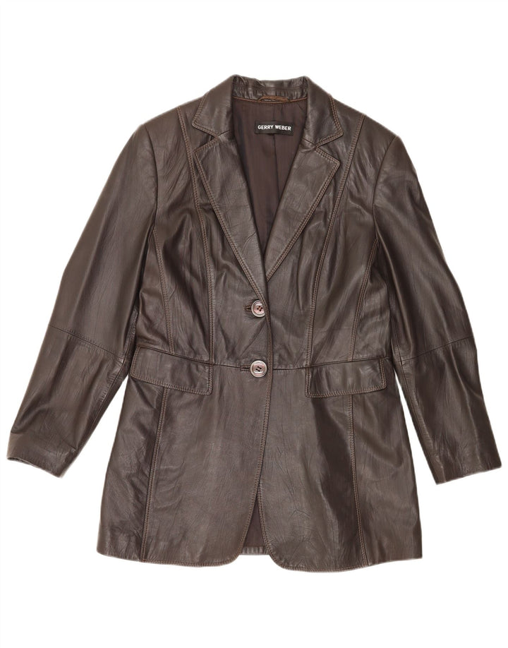 Gerry Weber Chaqueta Blazer de 2 Botones para Mujer UK 44 Marrón Medio