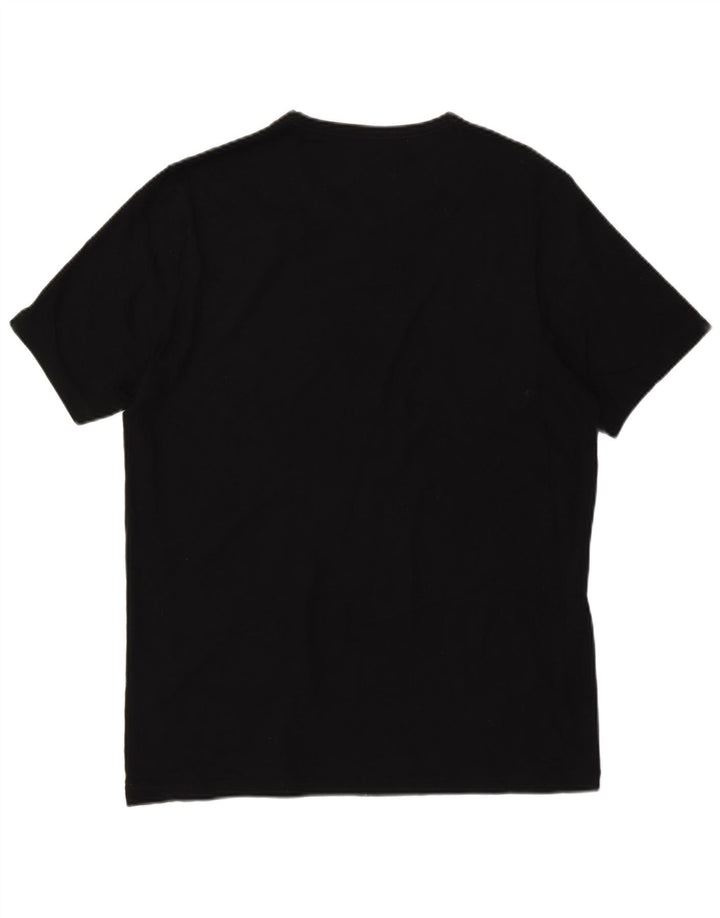 Hugo Boss Hombre Camiseta Top Grande Algodón Negro