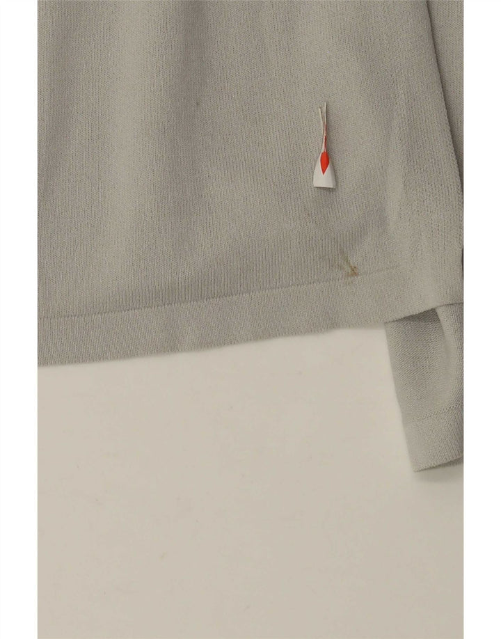 Zara Suéter tipo cárdigan extragrande largo para mujer UK 44 Viscosa gris medio