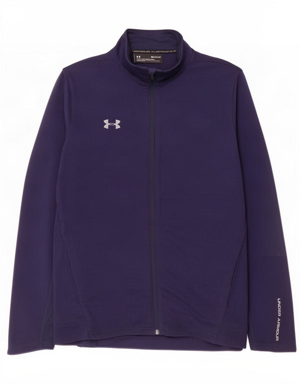 Under Armour Chaqueta superior de chándal con gráfico gráfico para hombre Poliéster azul marino mediano