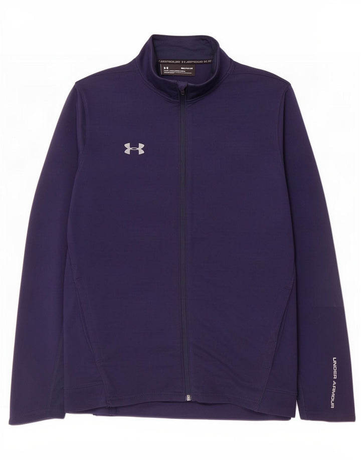 Under Armour Chaqueta superior de chándal con gráfico gráfico para hombre Poliéster azul marino mediano