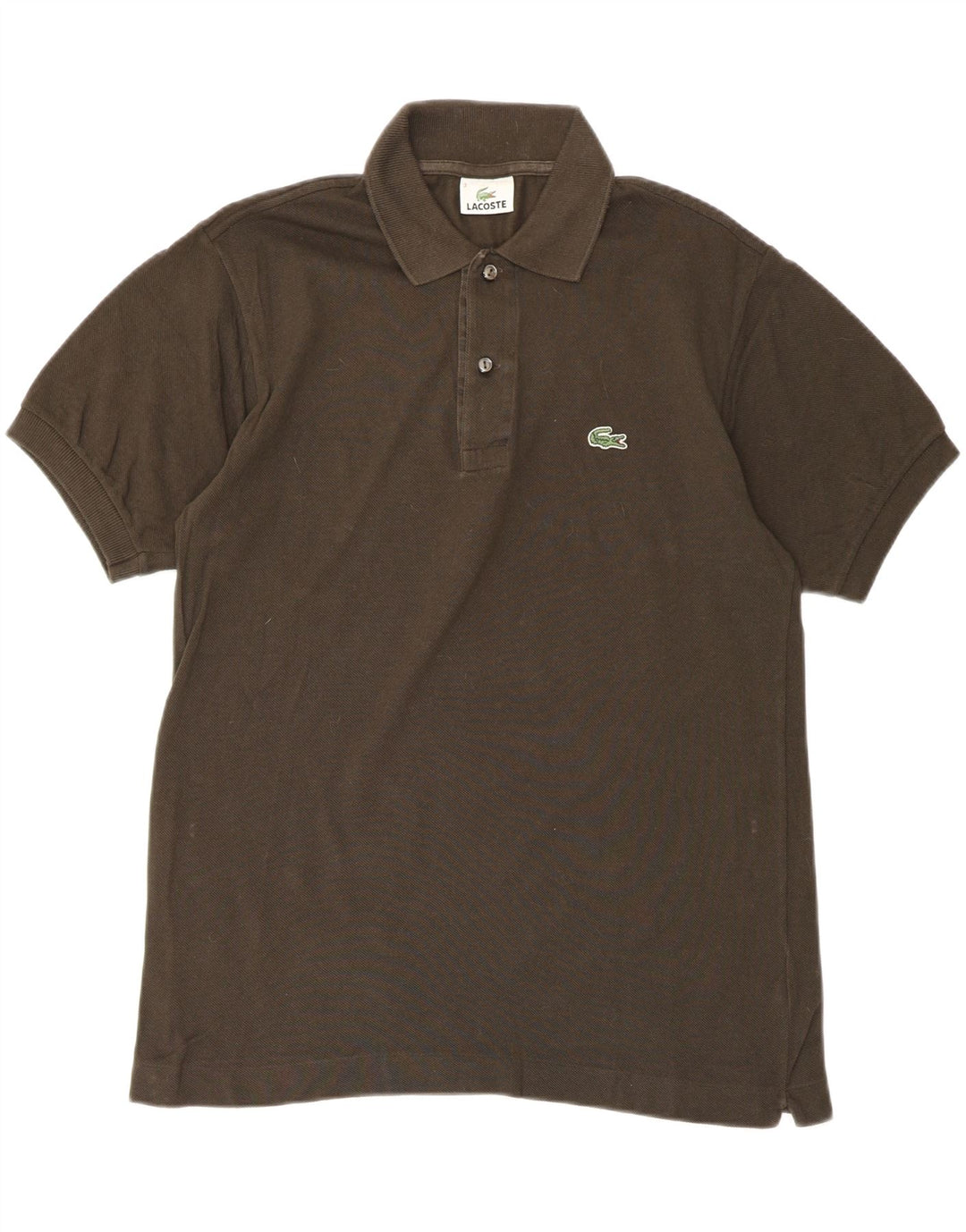 LACOSTE Mens Polo Shirt Size 3 Small Khaki Cotton Vintage Lacoste and Second-Hand Lacoste from Messina Hembry 