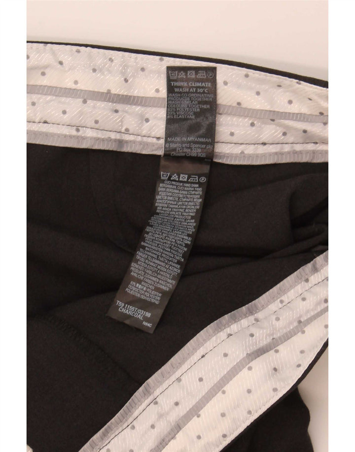 Pantalones informales rectos para mujer Marks & Spencer W34 L29 Poliéster gris