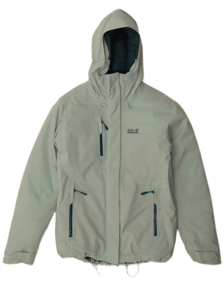 Jack Wolfskin Chaqueta Acolchada Extragrande con Capucha para Mujer UK 8/10 Small Green