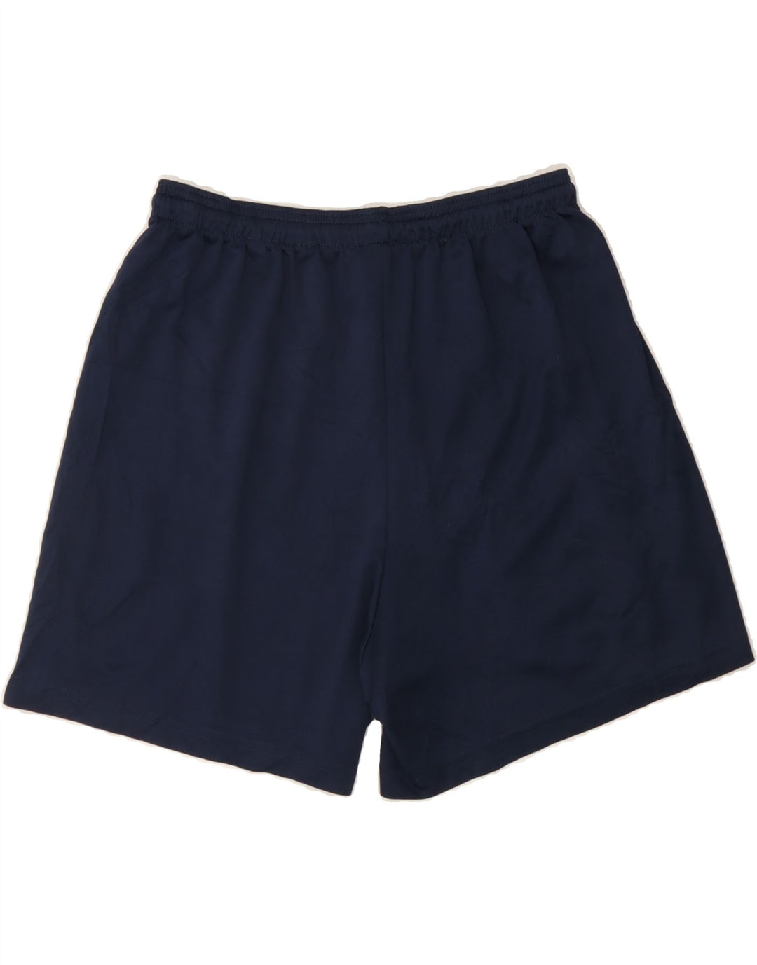 NIKE Womens Dri Fit Graphic Sport Shorts UK 12 Medium  Navy Blue Polyester Vintage Nike and Second-Hand Nike from Messina Hembry 