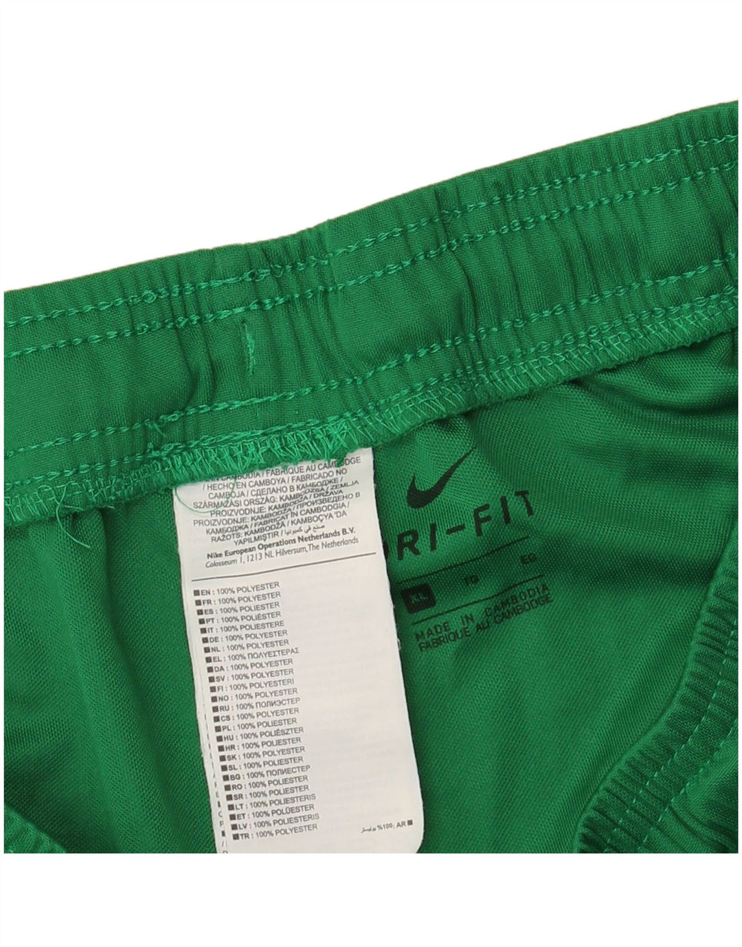 Pantalones cortos deportivos NIKE Hombre XL Poliéster verde