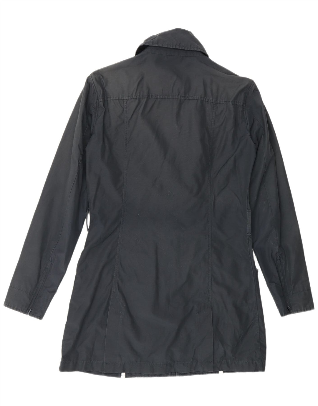 WOOLRICH Gabardina para mujer Reino Unido 44 Mediano Negro