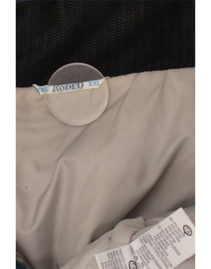 C&A Chaqueta cortavientos con cremallera para hombre UK 44 2XL Azul Colorblock Poliéster Invierno