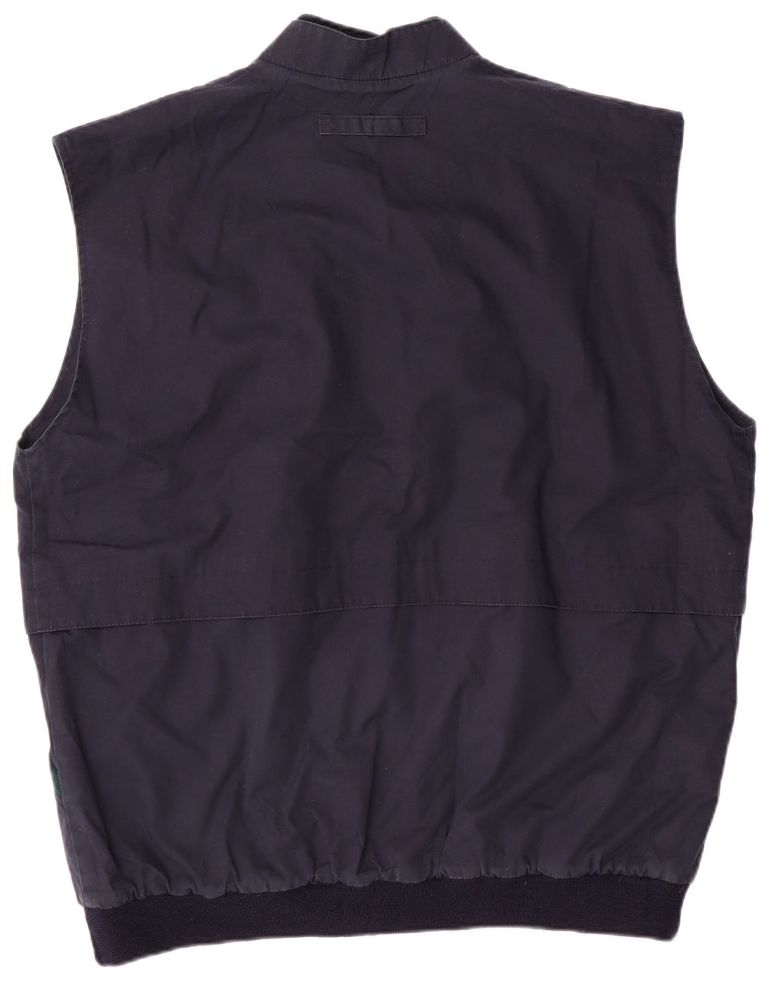 Vintage hombres reversible chaleco Reino Unido 42 XL azul marino colorblock