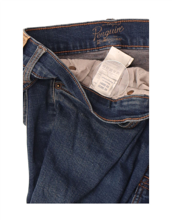 Vaqueros ajustados para hombre Penguin W34 L32 Algodón azul