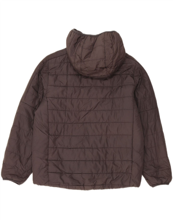 Adidas Chaqueta acolchada con capucha para niño 10-11 años Mediana Negro Poliéster