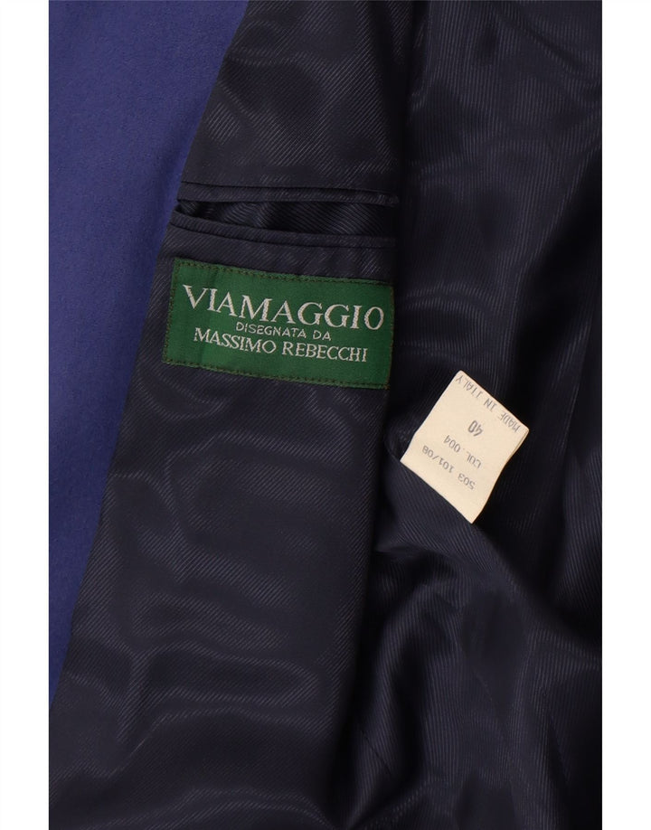 Chaqueta Blazer Mujer 1 Botón Massimo Rebecchi IT 40 Lana Azul Medio