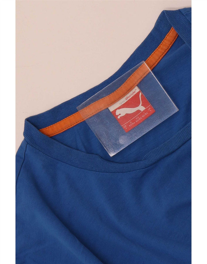 Camiseta Puma Hombre Top Grande Azul