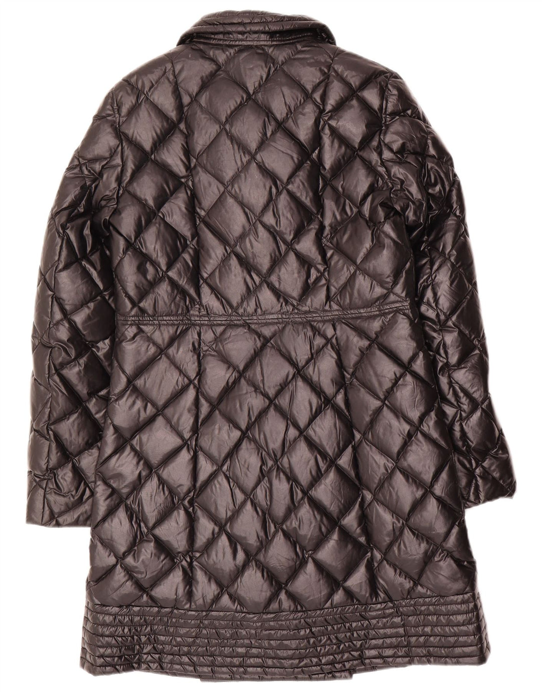Moschino Mujer Abrigo Acolchado De Doble Botonadura UK 8 Small Poliamida Negra