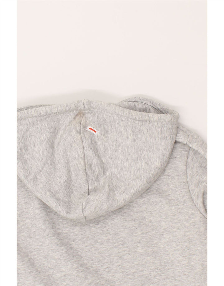 PUMA Womens Graphic Hoodie Jumper UK 10 Small Grey Polyester Vintage Puma and Second-Hand Puma from Messina Hembry 